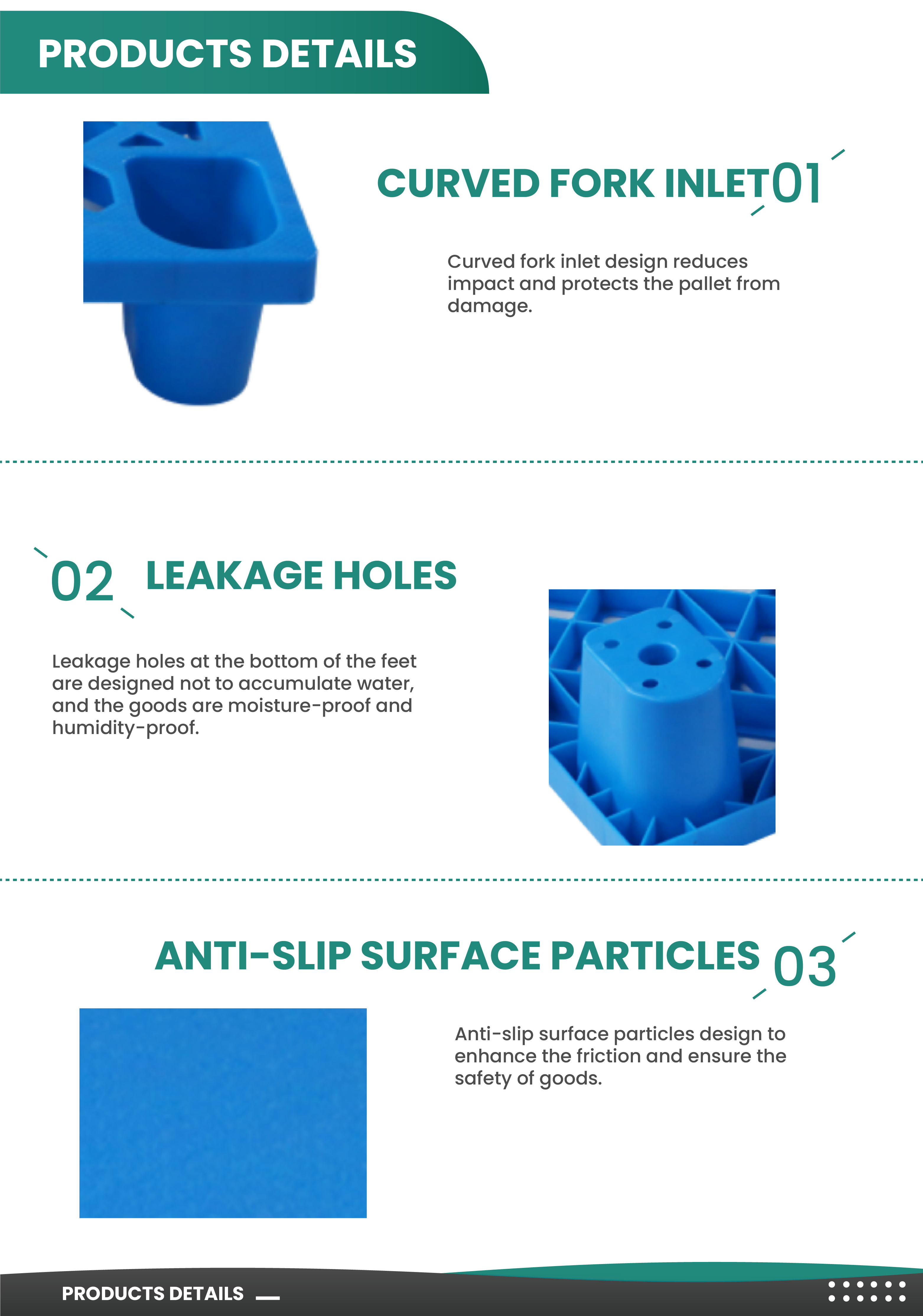 Plastic pallet engineering view
