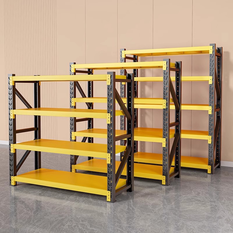 Direct Factory 5-Layer Medium Storage Rack Light Duty Adjustable Steel Warehouse Racking System Manual Picking Display Rack