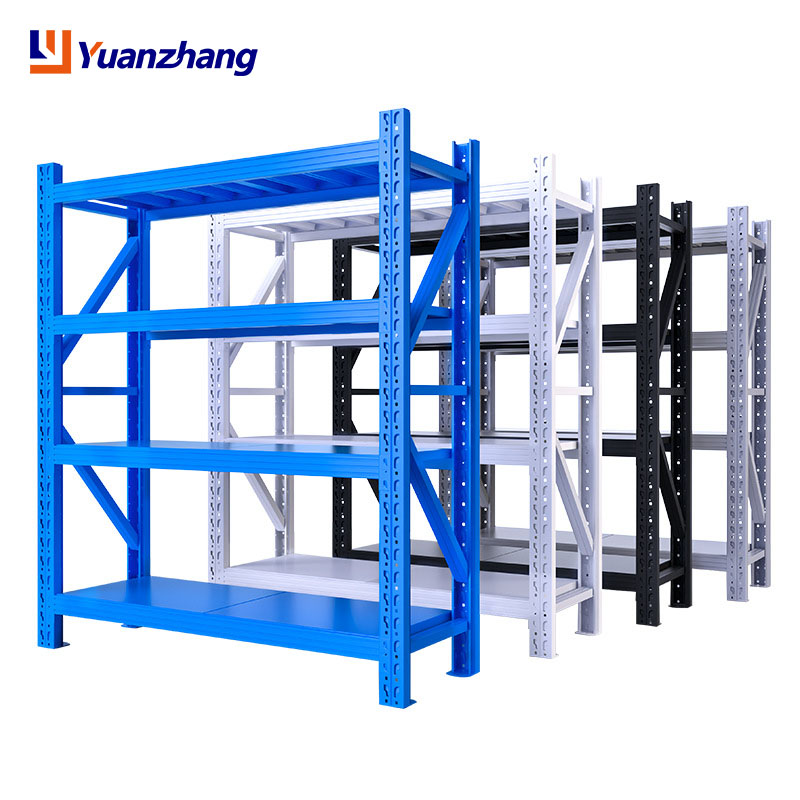 Warehouse Rack Shelf Medium Duty Industrial Racking Shelves Spare Auto Parts Longspan Shelving Heavy Duty Storage Shelves