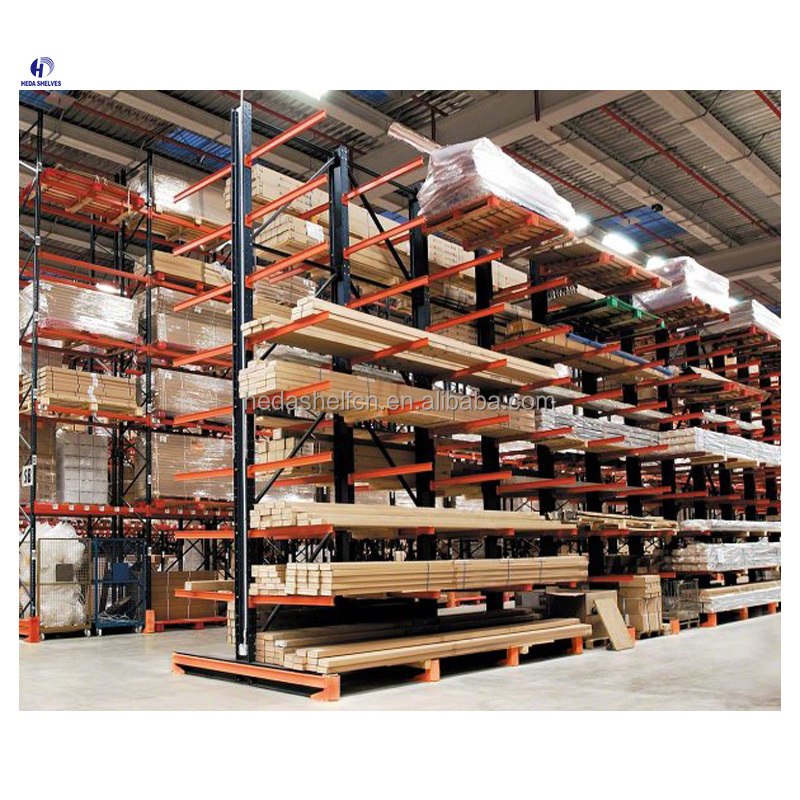 Warehouse Cantilever Racking and Shelf Stacking Rack Heavy Duty Pallet Rack Storage Steel Long Materials Pallet Racks Storage