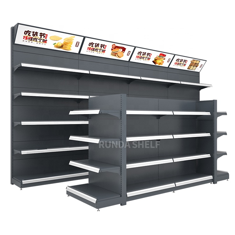 Supermarket Shelves Equipment Pegboard Back Panel Retail Store Rack Display Racks Shelves for General Carton Packing Q235B Steel