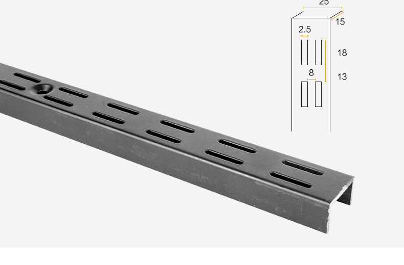 FOURGOOD Customized Racking and Shelving System Single Hole Slot Wall Upright