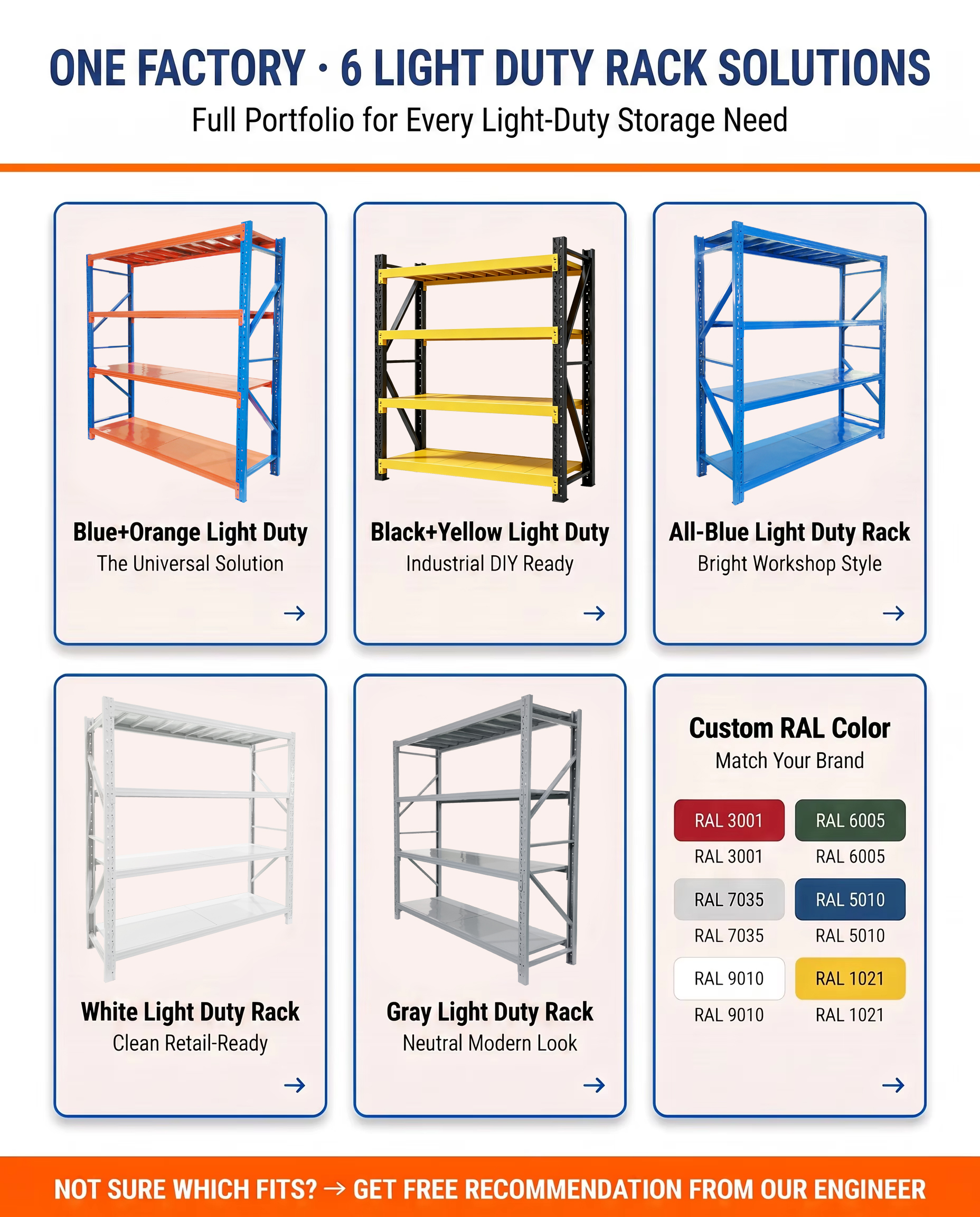 Shelving Light Duty Commercial Storage System