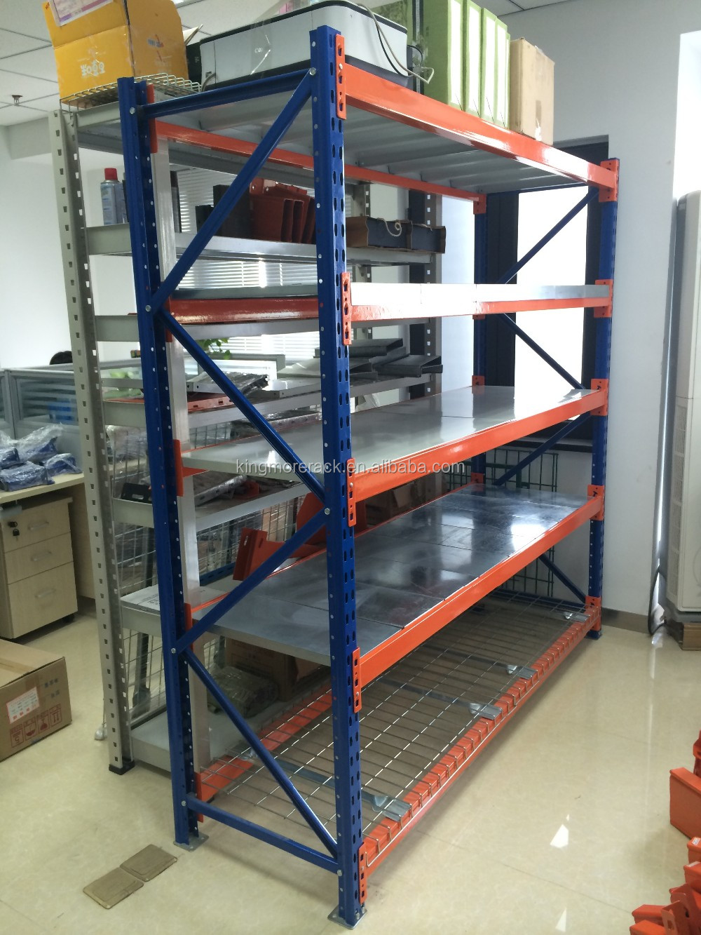 Customized Medium Duty Shelves Longspan Racks 4/5 Layers Warehouse Steel Storage Boltless Medium Duty Shelving Rack