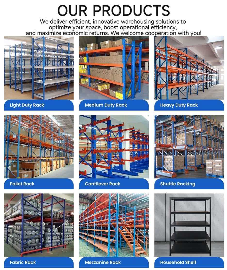 Quality 4-Layer Steel Boltless Rack Shelf for Warehouse Storage Medium Duty Powder Coated Corrosion