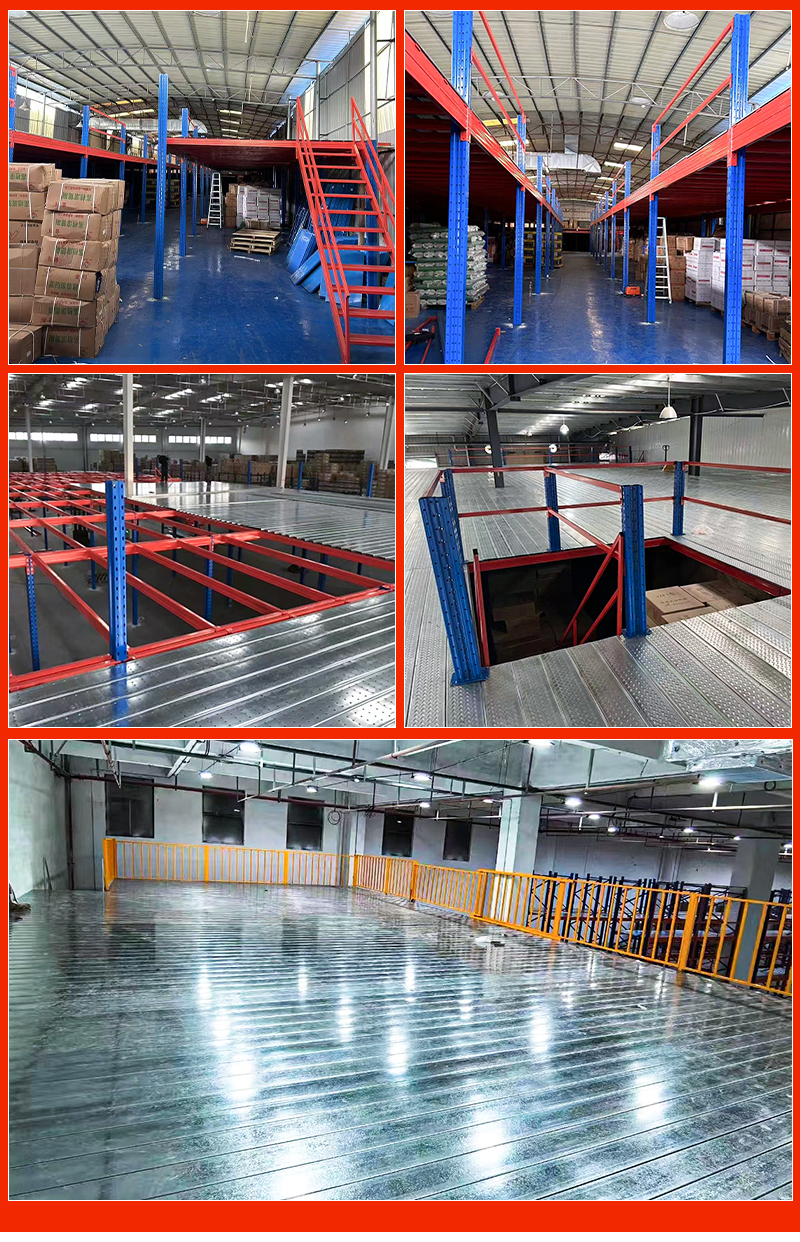 Customized High Density Storage Mezzanine Steel Wholesale Mezzanine Floor Platform Metal Mezzanine