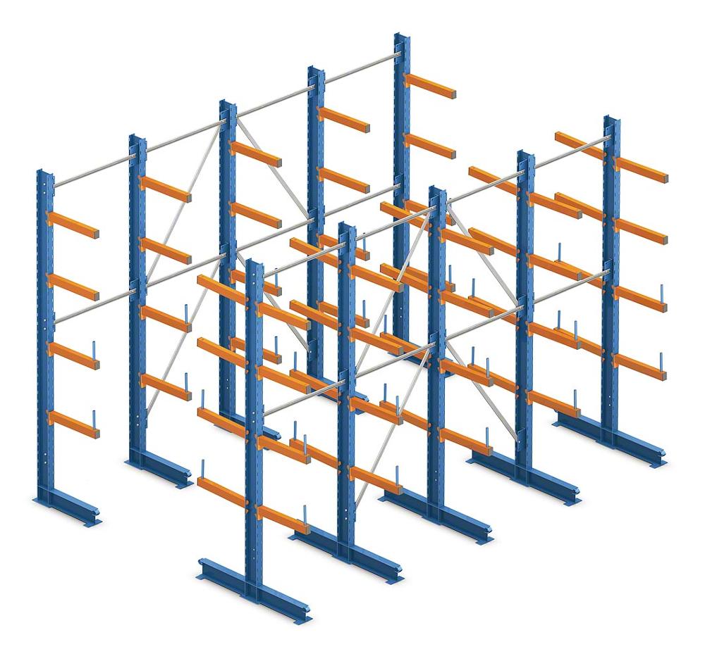 Cantilever Racking Warehouse Storage Rack Steel Assemble Racks