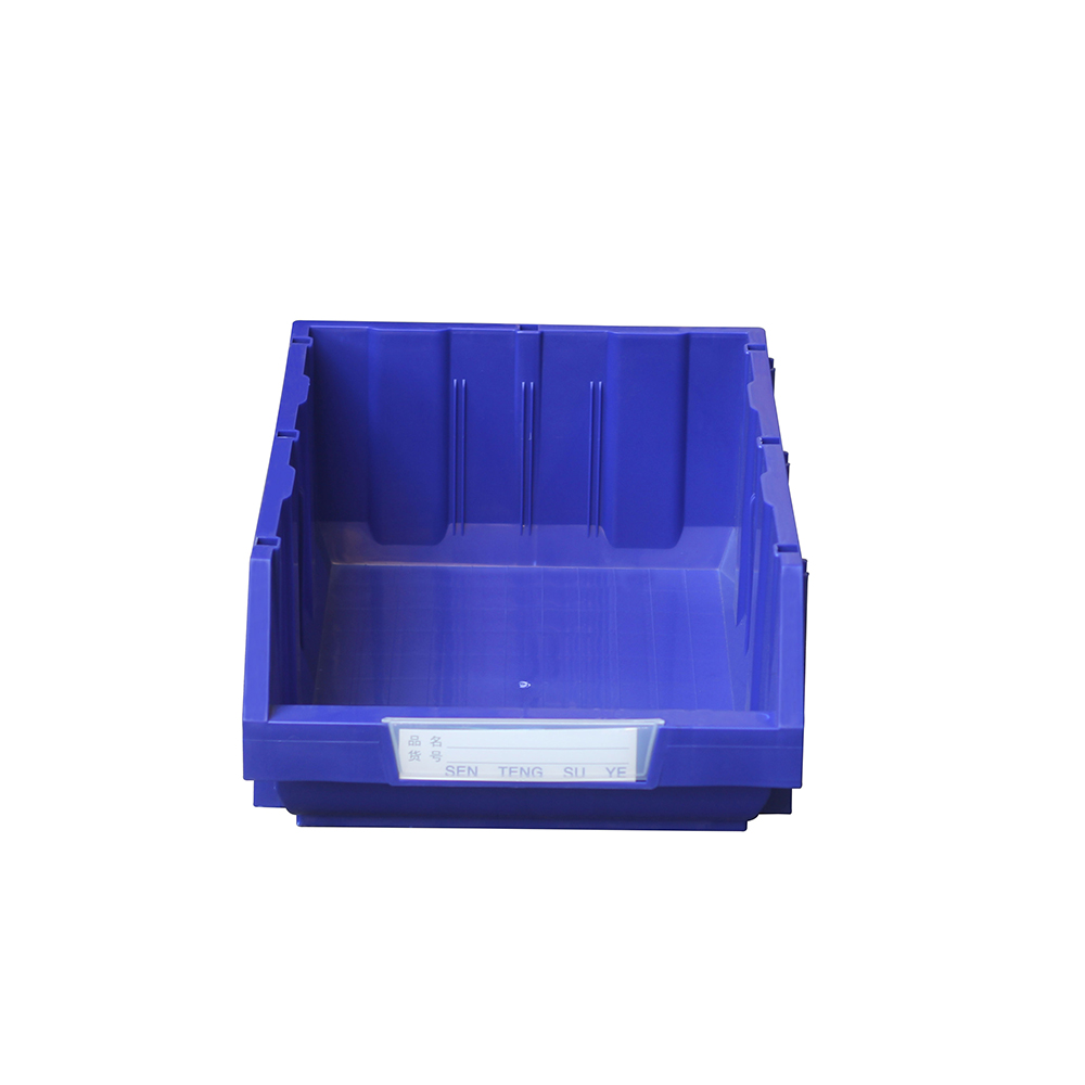 Warehouse Tool Hardware Storage Box Square Plastic PP Injection Stackable Hanging Shelf Storage Bin Rectangle Part Bin