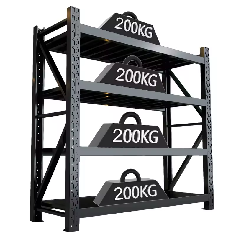 Medium Duty Industrial Steel Pallet Rack Selective Storage Shelving System Corrosion Protection Adjustable Racking for Warehouse