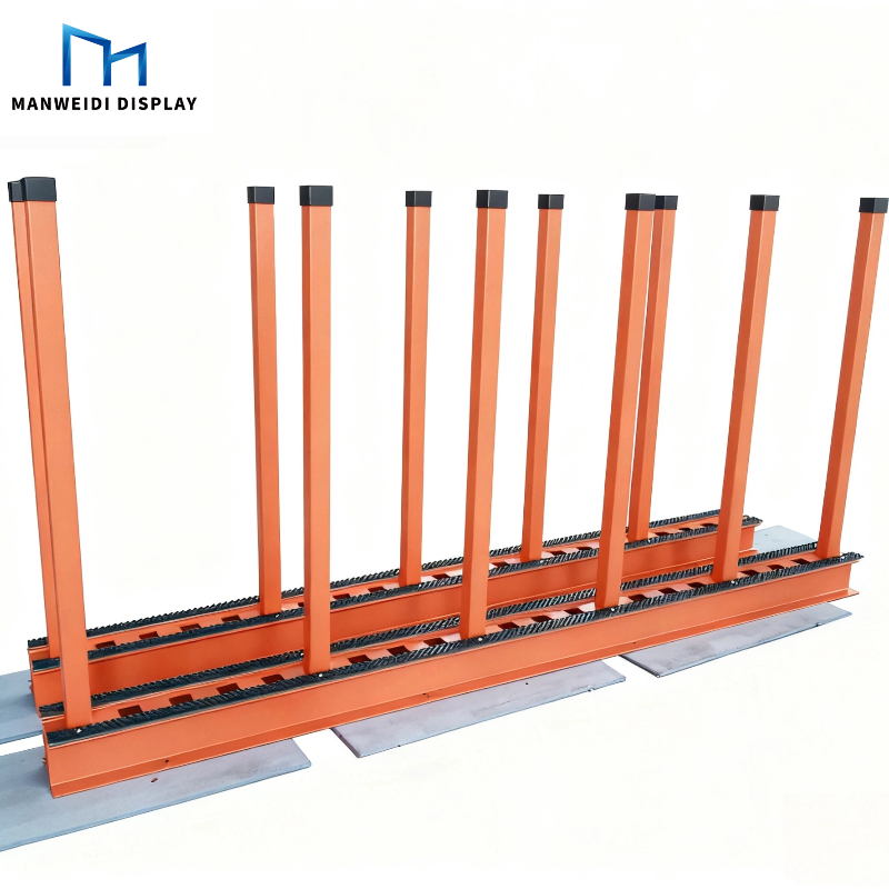 Tile Factory Warehouse Metal Large Flat Plate Marble Quartz Granite Shelves for Storage Racks for the Stone Factory