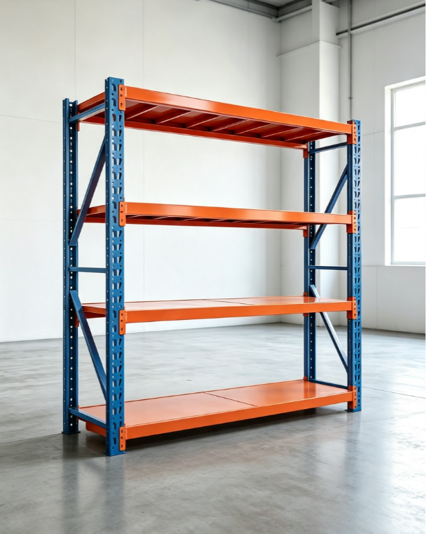 High Load Capacity Adjustable Multi Tier Steel Shelves Boltless Warehouse Storage Rack for Commercial Use