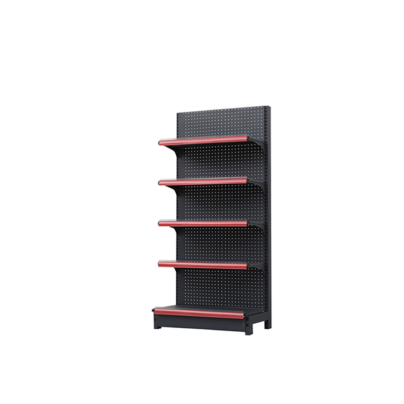 Guichang Double-Sided Heavy Duty Metallic Freestanding Epoxy Powder Coated Supermarket Rack Back Solid Shelf Quick Installation