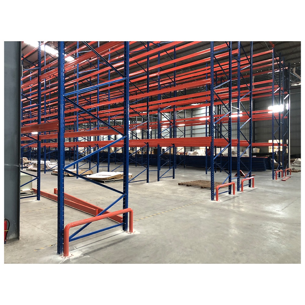 Heavy Duty Cold Inventory Storage Single Deep Wide Aisle Industrial Forlkift Wire Decking Palletized Racking System