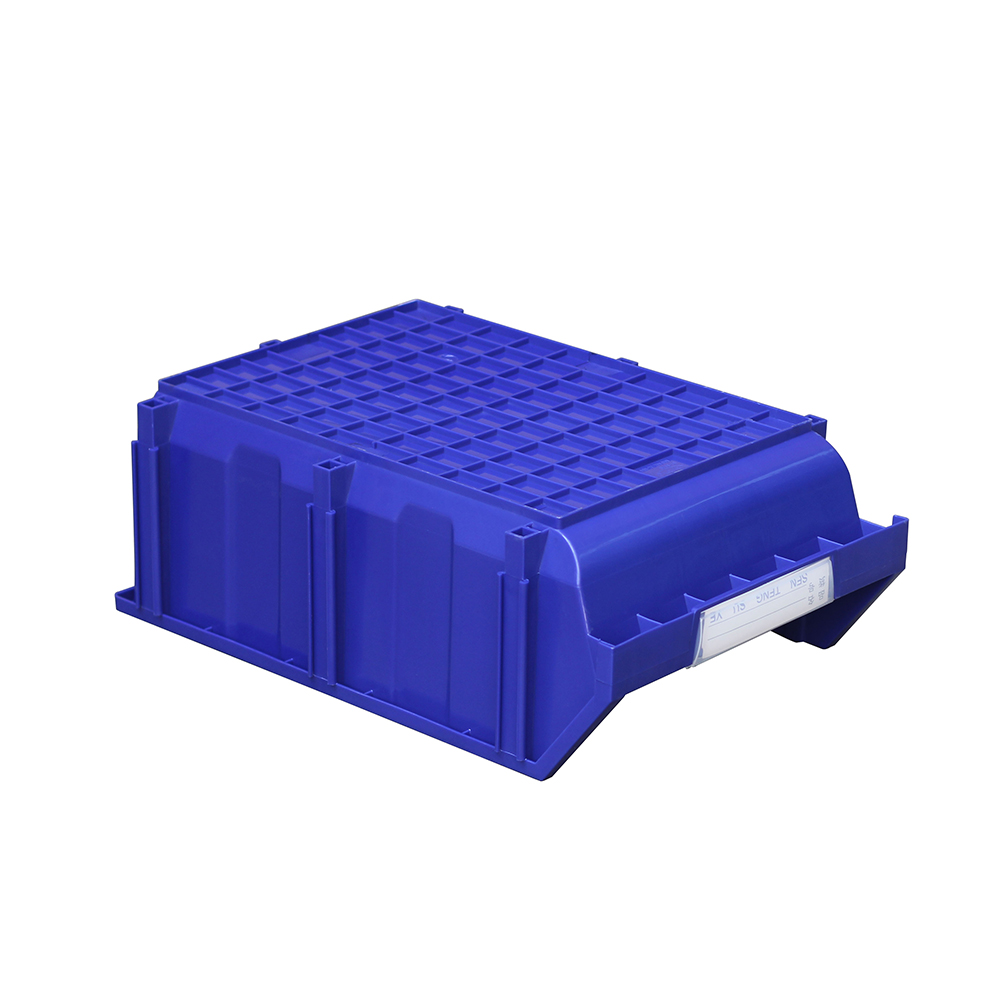 Warehouse Tool Hardware Storage Box Square Plastic PP Injection Stackable Hanging Shelf Storage Bin Rectangle Part Bin