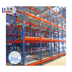 Heavy Duty Steel 5 Layer Corrosion Protection Brushed Surface High Storage Efficiency ISO9001/CE Certified Push Racking Rack