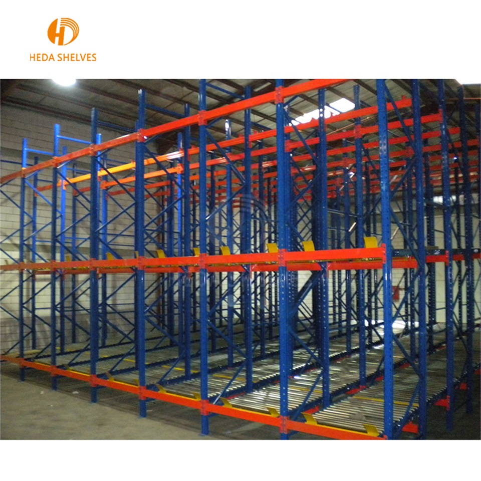 Heavy Duty Live Rack Pallet Flow Racking for Warehouse Storage Cargo Gravity Roller Equipment