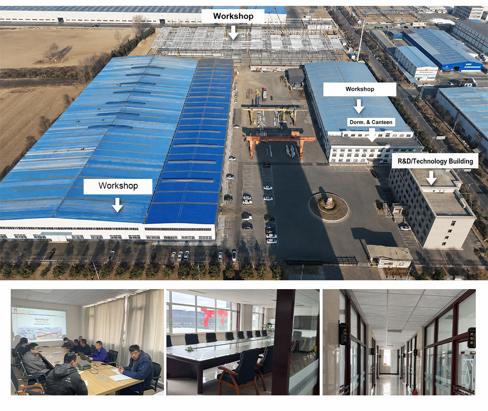 High Bay Galvanized Steel Structure Workshop Warehouse Interior Multi Tier Pallet Racking Central Aisle Prefab 3PL Fulfillment