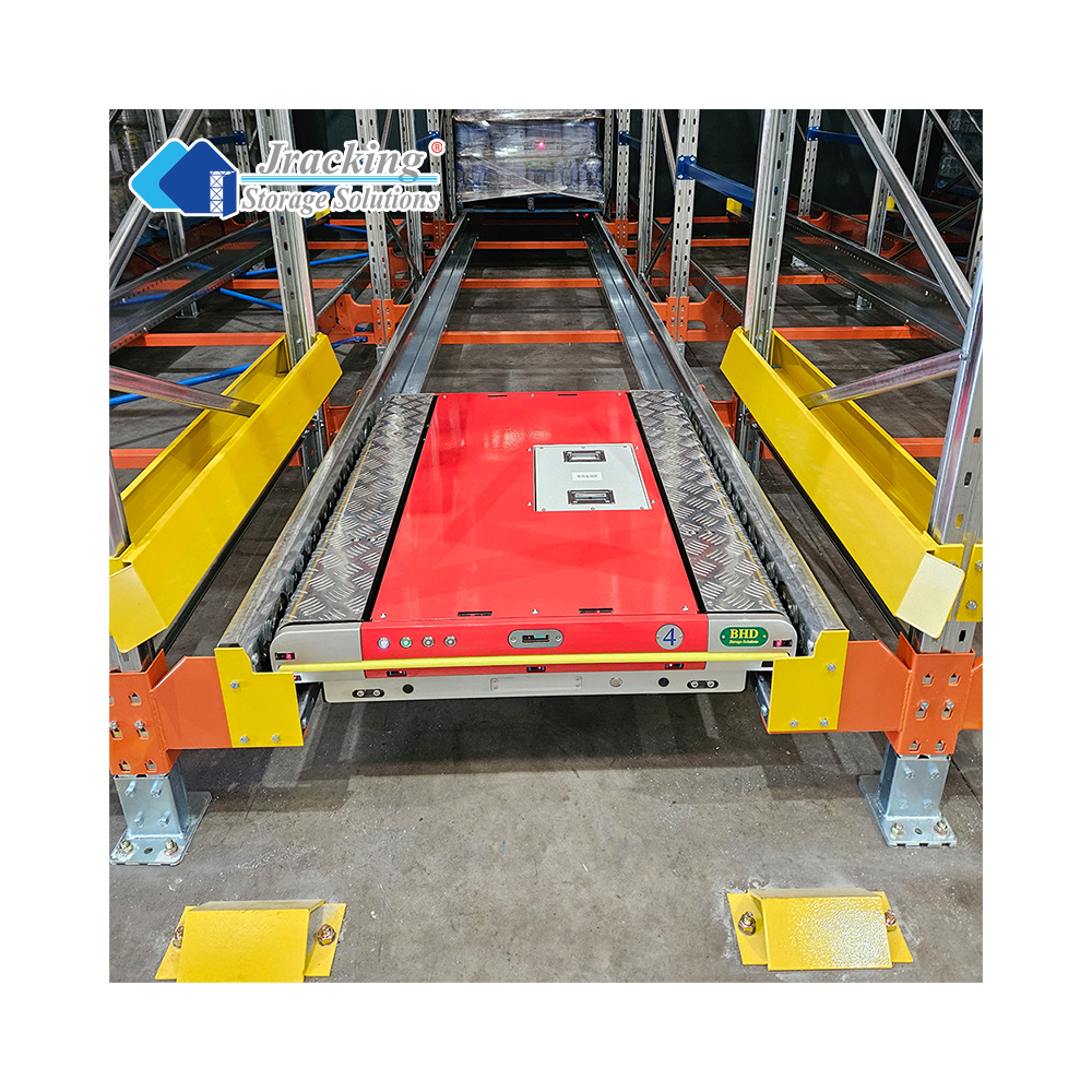 Jracking Heavy Duty CE Certified Warehouse Storage Shelves Rack Stable Two-way Radio Shuttle Rack For Automated Logistics Center