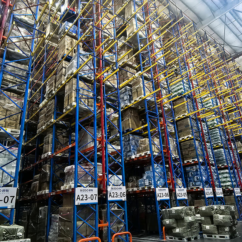 Industrial Heavy-Duty Steel VNA Pallet Racking Systems For Warehouse Storage Factory Wholesale Solution Carton Packing