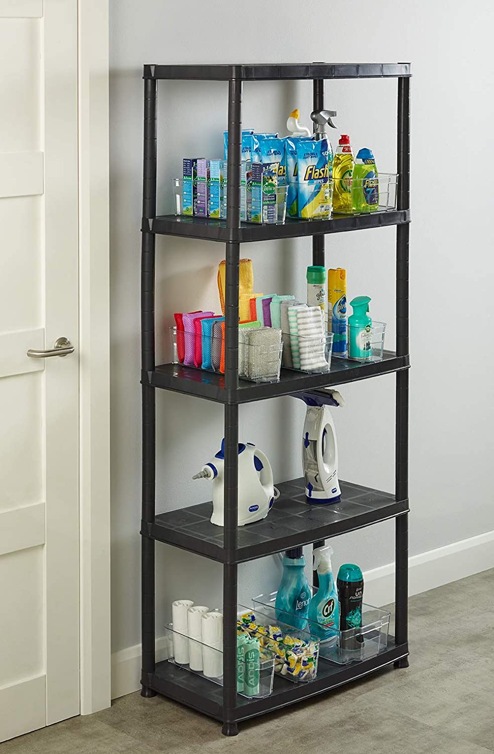 Warehouse Storage Racking System Flexible Design High Precision Plastic Shelving Units for Garage