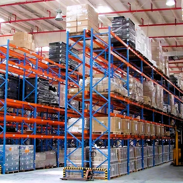 ISO CE Standard 5 Layer Corrosion Protection Blue and Orange Selective High Bay Storage Heavy Duty Pallet Racking System