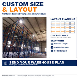Heavy Duty Drive in Pallet Rack Warehouse High Density Storage Racking System Drive Through Rack for Cold Storage Logistics