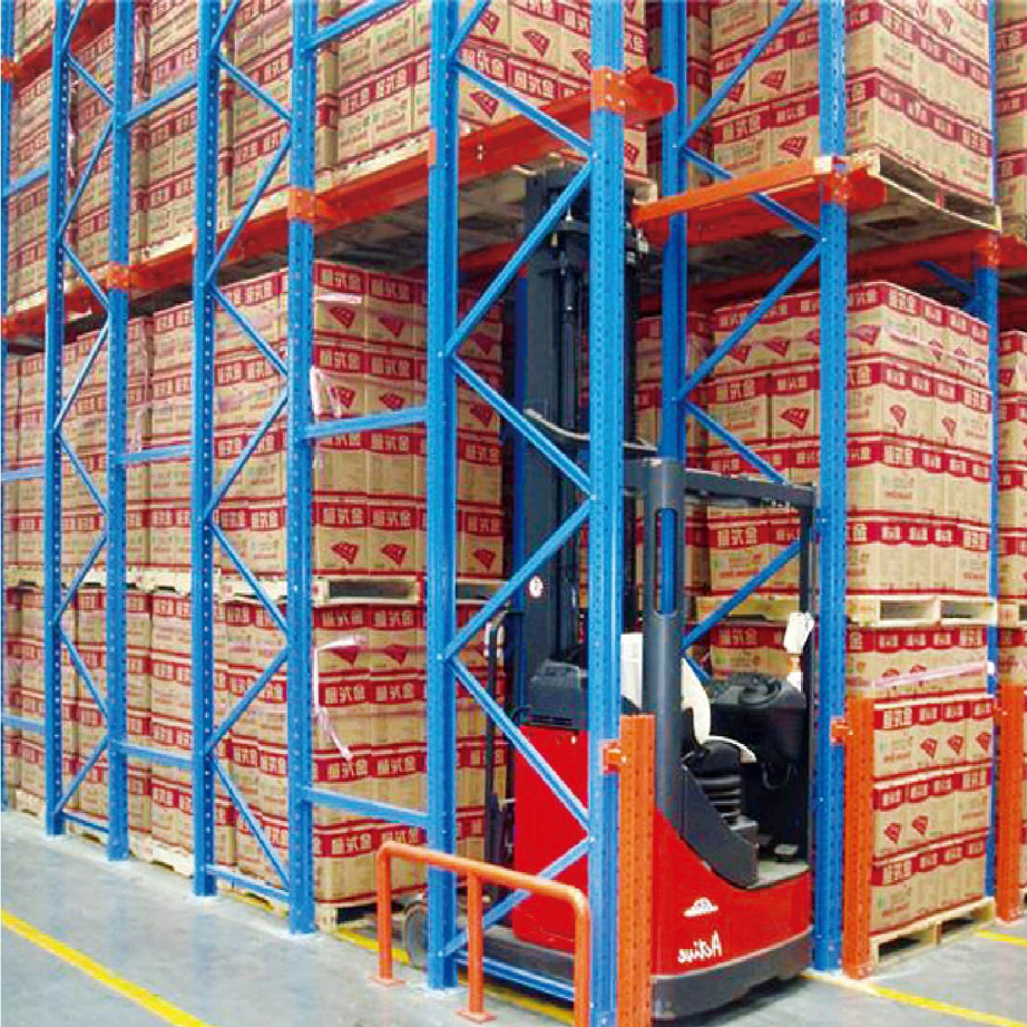 Industrial 5 Layer Heavy Duty Drive-In Pallet Racking Anti Corrosion Design for Cold Chain Warehouse Storage