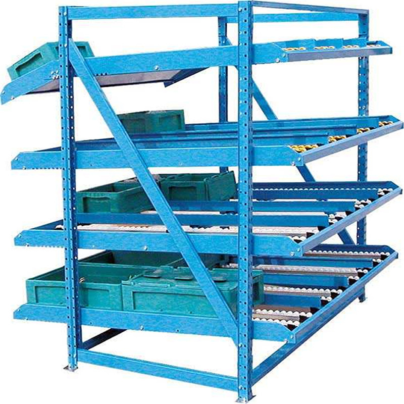 Warehouse Gravity Storage Racking Metal Live Rack Gravity Pallet Flow Rack Cooler Gravity Shelving and Racks
