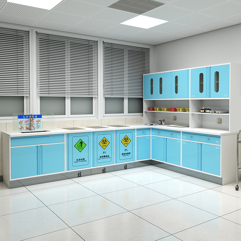 High-quality Modern Steel Dental Laboratory Hospital Cabinet Modular Combinations Wall Mount Installation Easy