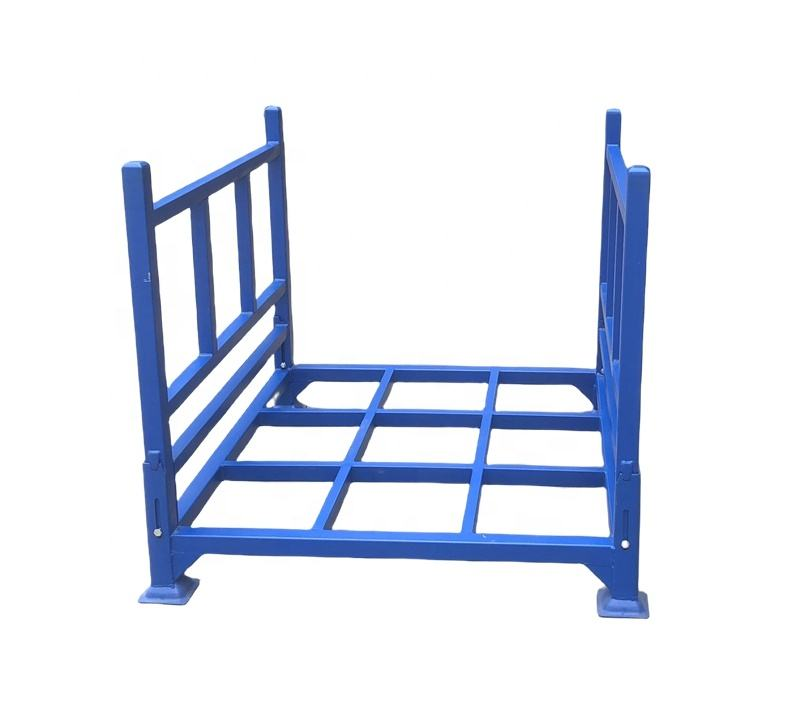 Customized Heavy-Duty Blue Steel Warehouse Shelves Folding Pallet Racking Stacked Racking Anti-Corrosion Function