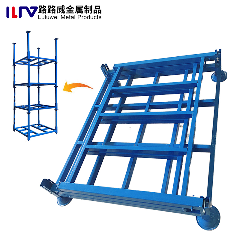 Portable Stackable Pallet Rack Lightweight yet Strong Perfect for Mobile Warehousing