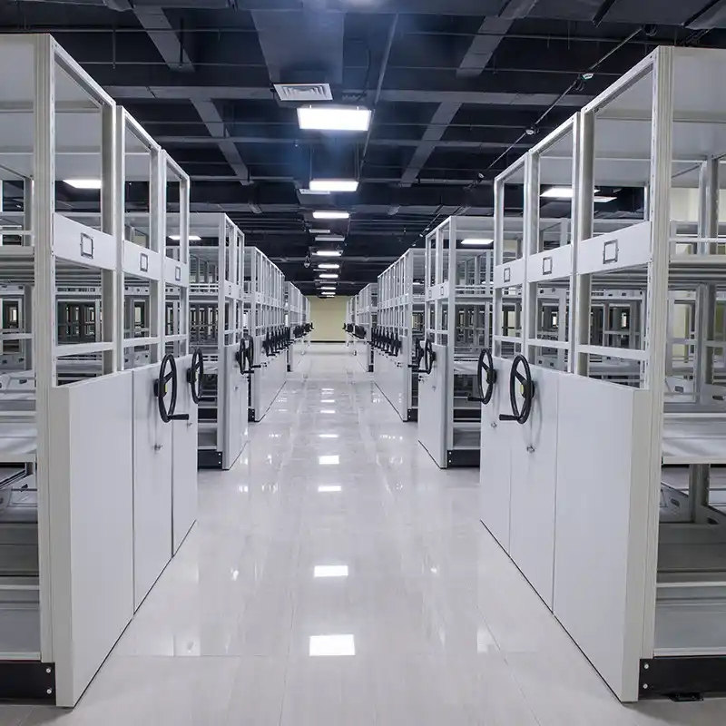 High-Density Industrial Mobile Steel Shelving for Efficient Commercial Furniture Cargo Storage in Warehouse &amp; School