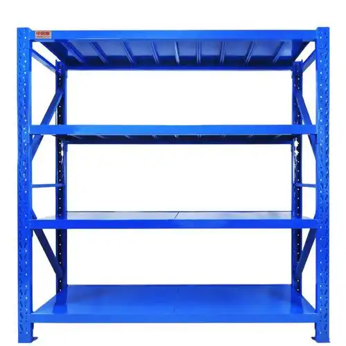 Light Duty Rack Steel Storage Racks Longspan Shelving for Garage and Warehouse Corrosion Protection Metal Shelving