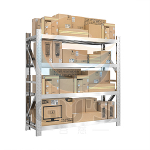 Heavy-Duty Boltless Steel Storage Racks 4-Layer Industrial Warehouse Shelving System Metal Equipment For Commercial Storage