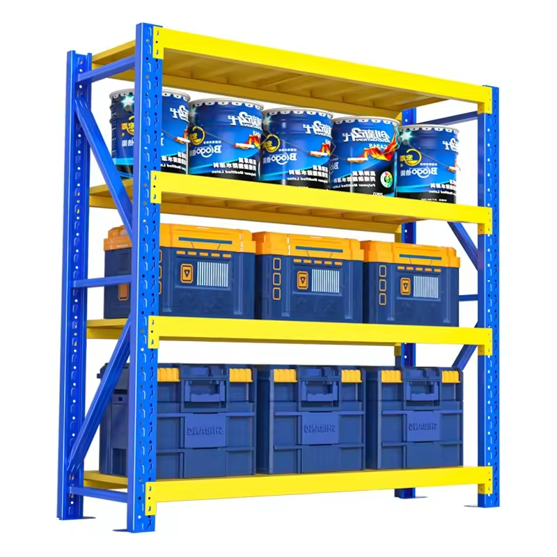 Garage Shelves Industrial Metal Shelving Stack Rack Medium Duty Steel Shelving Boltless Racking Shelves Warehouse Storage Rack