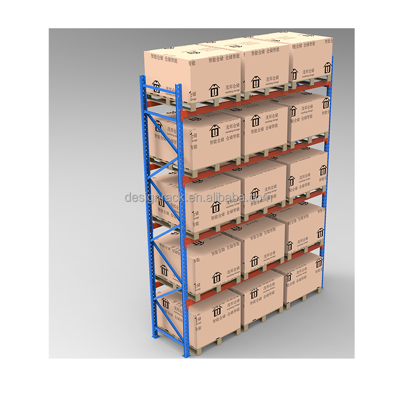 Heavy-Duty Single Deep Forklift Pallet Racks System Industrial Metal Steel Warehouse Storage Racks