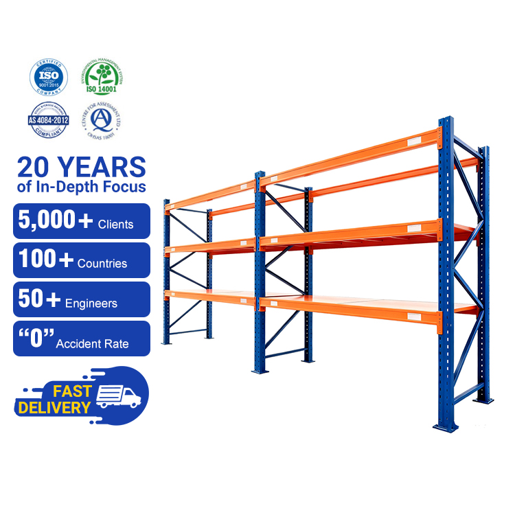 Customized Heavy Duty Industrial Storage Shelves System Metal Rack Stacking Units Warehouse Steel Industrial Pallet Racking
