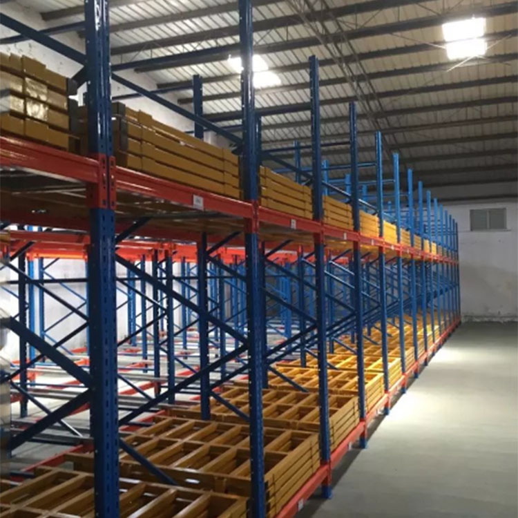 Push Back Racking High Quality Price Ratio Warehouse Storage Racks Customized Deep Pallet Rack Movable Push Back Racks