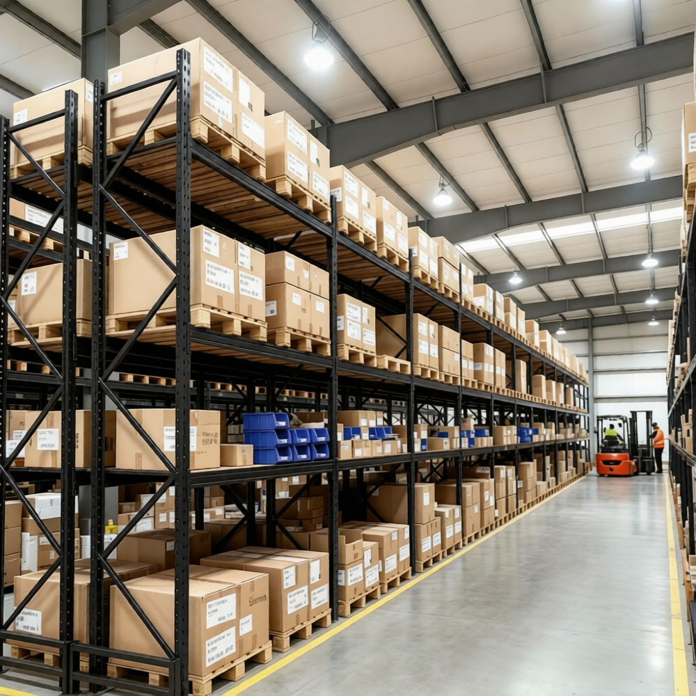 Teardrop Pallet Rack With Wire Mesh Decking Heavy Duty Adjustable Warehouse Steel Pallet Racking Logistics Distribution Center