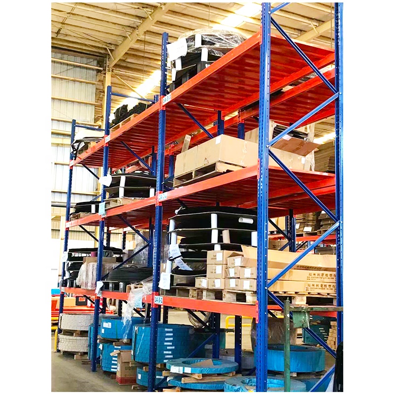 Heavy Duty Cold Inventory Storage Single Deep Wide Aisle Industrial Forlkift Wire Decking Palletized Racking System