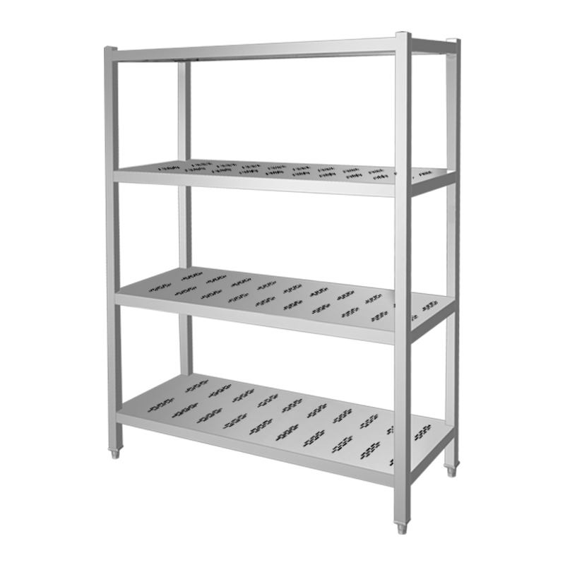 Customizable Stainless Steel Storage Shelving Rack Shelf Factory Square Legs Strong and Durable for Warehouse Kitchen Display