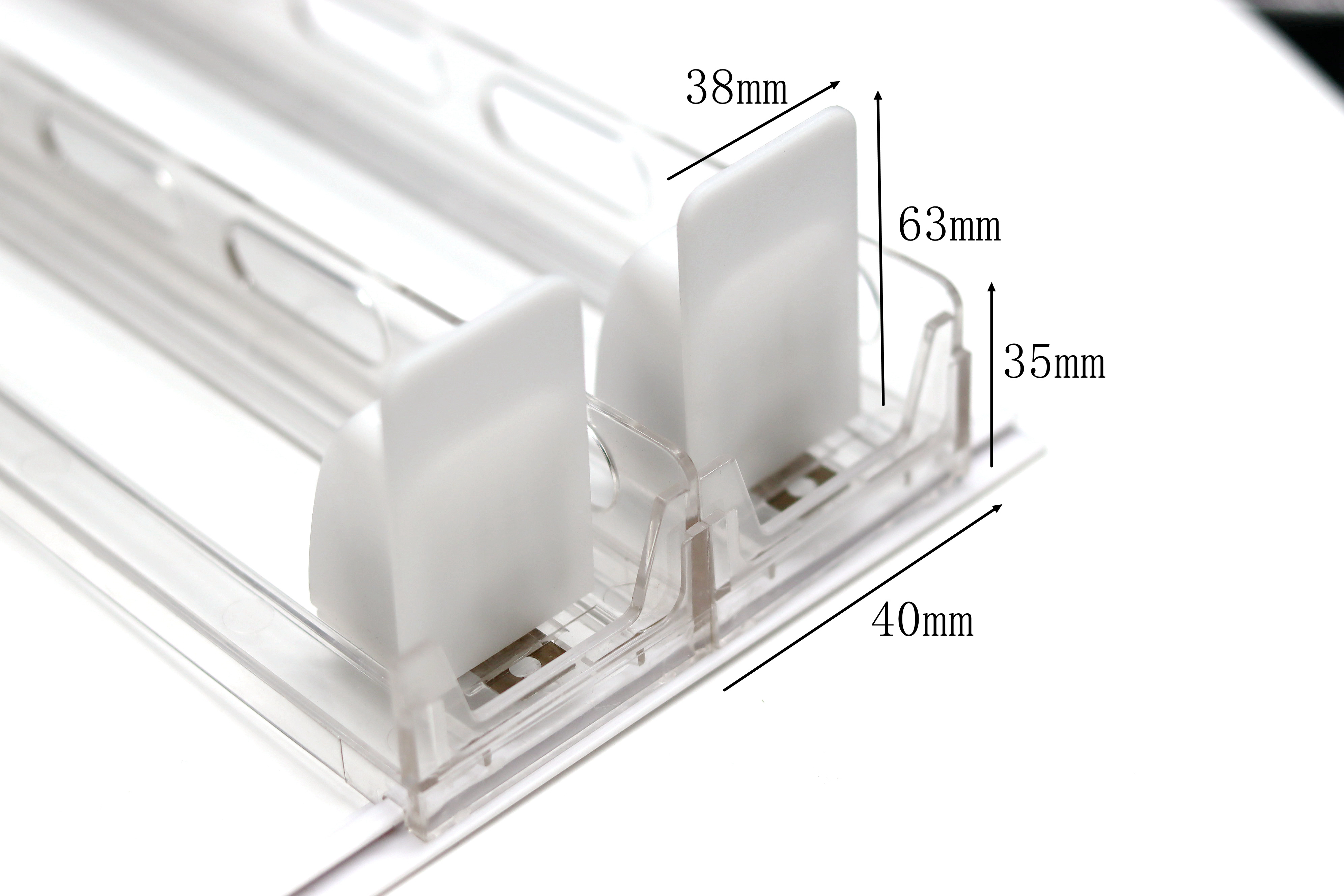 Shelf management system retail shelf pusher