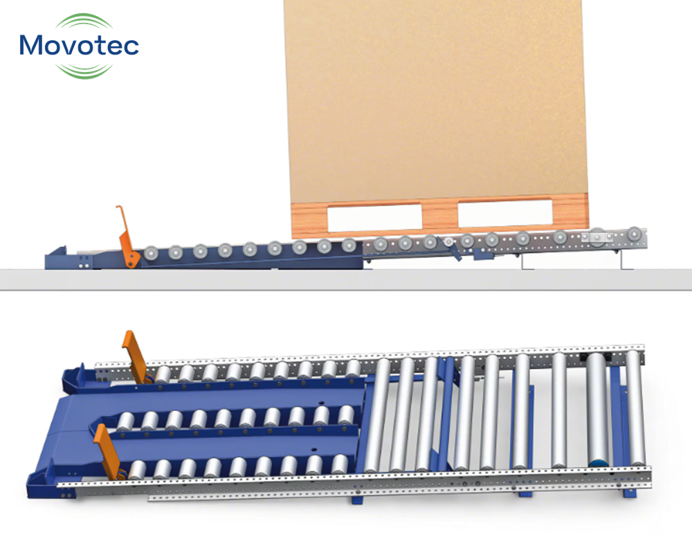Warehouse Storage Racks Shelving Systems Pallet Rack Gravity Roller Flow Racking Movotec MTG100 1 Year Warranty