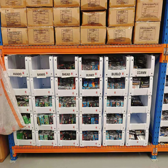 Wholesale Customized Foldable Stackable Plastic Storage Warehouse Picking Boxes Bins Plastic Picking Bins