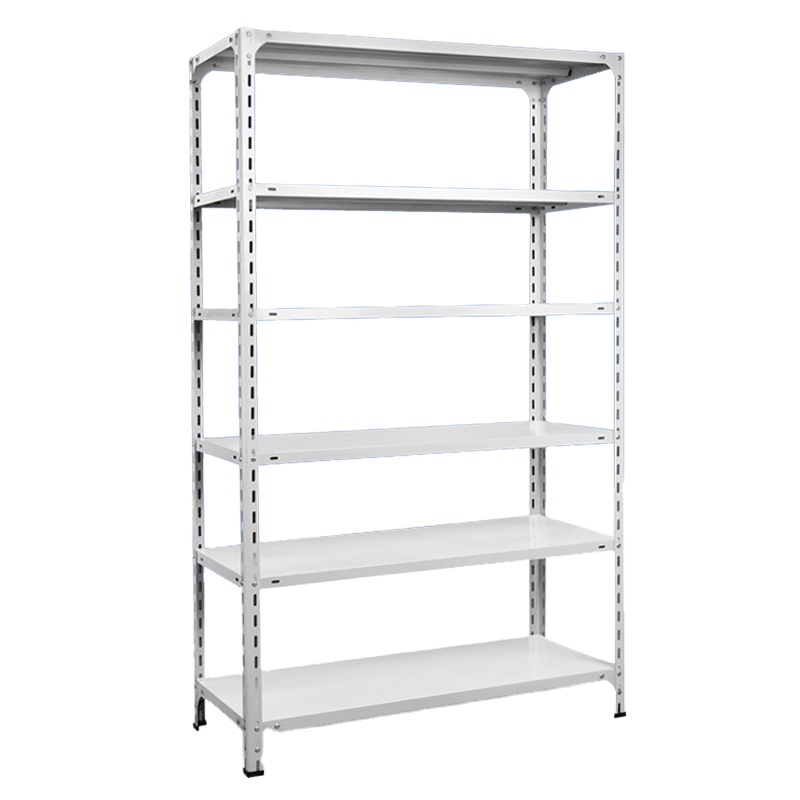 Heavy Duty Boltless Rivet Warehouse Shelves 5-Layer Easy-to-Assemble Commercial Storage Shelving Racks Steel For Electronic