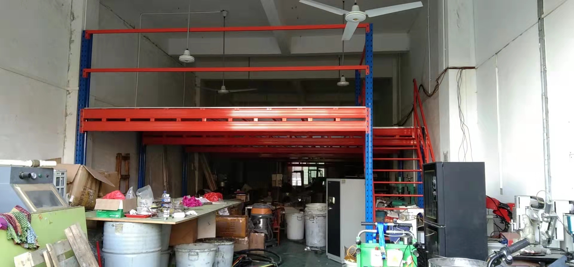 High Load 2-Layer Anti-Rust CE Certified Mezzanine Shelves-Smart Steel Storage Platform for Industrial Warehousing