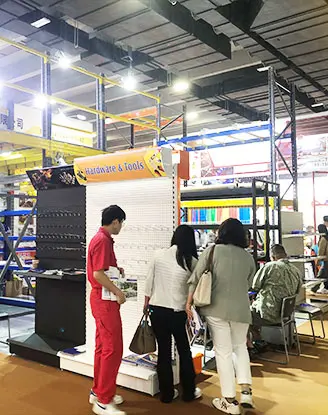 Overseas procurement delegation consulting on warehouse racking systems