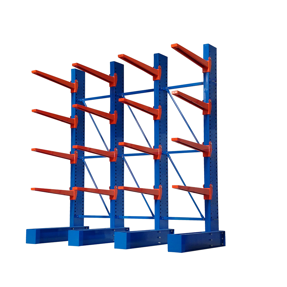 Industry Warehouse Steel Structural Pipe Rack Cantilever Rack for Pipe / Lumber Storage
