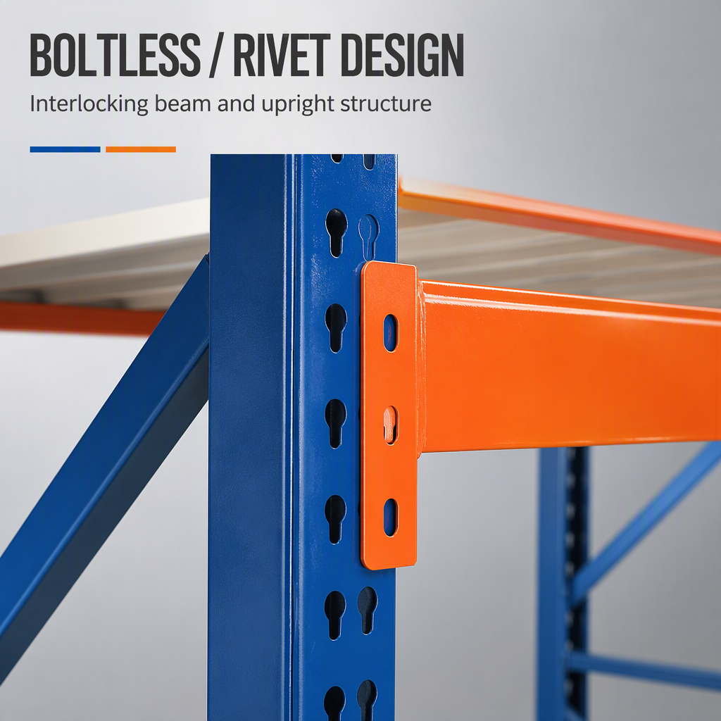 Boltless Metal Shelving 4 Tier Steel Storage Racks Medium Heavy Duty 200KG 300KG 500KG Load Corrosion Resistant Warehouse Shelf
