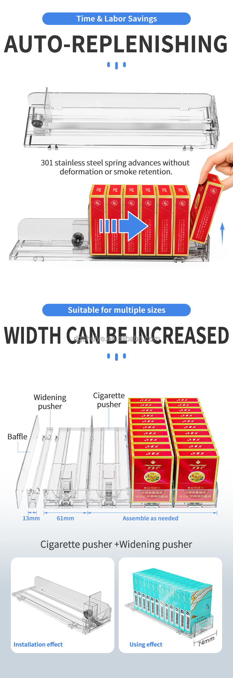 Cigarette Dispenser Pusher View 3